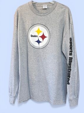 Pittsburgh Steelers Sports Illustrated Long Sleeve‎ T-shirt Mens Sz XL VTG EUC